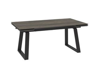 Cтол с керамическим покрытием Chelsy-180 (180+45+45)х98 / OAK VINTAGE PREMIUM CER/ЧЕРНЫЙ)